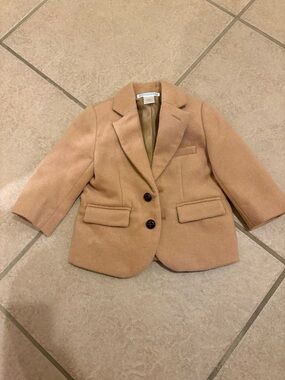 Janie and Jack Camel-Tan Kids Blazer
